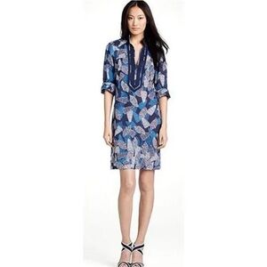 Tory Burch Seashell Print Cotton Tunic Caftan Dress, Size 4